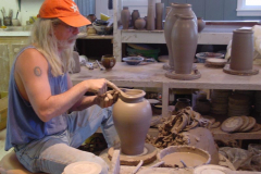 2002 - Master Potter, Terry Plasket, has worked at WheatonArts since 1979
