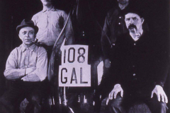 1992 - Photo of the previous record holder, a 108-gallon glass bottle created by Millville Glassblowers in 1903