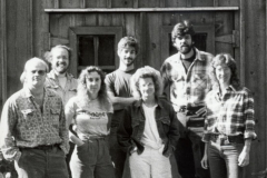 1983 First Group of Creative Glass Fellows outside the Glass Studio