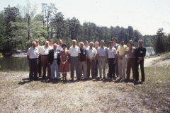 1986 Group shot of Paperweight Artists during Paperweight Weekend