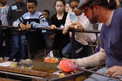 2004 Don Friel and Glasstown Partnership Students in the Glass Studio