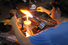 2005 Gateson Recko Flameworking in the Glass Studio during the Marble Event