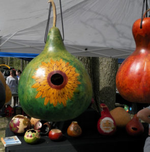 Two Gourde Birdhouses