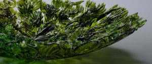 Green Glass Bowl Detail shot