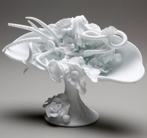 White Flower Sculpture