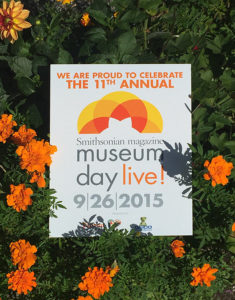 Smithsonian Magazine Museum Day Live Sign