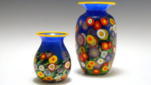 Mad Art Glass Millefiori Vases