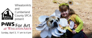 PAWS for Art, April 3, 2016, 11 am to 4 pm