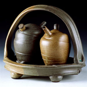 Two Ceramic Tea Pots by Pam Cummings