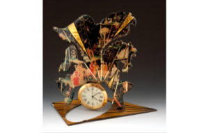 Mixed Media Clock by John Crutchfield