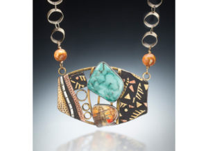 Mixed Media Necklace by Arlene Freed