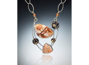 Mixed Media Necklace by Arlene Freed