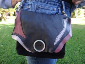 Black Leather Bag by Lisa Green