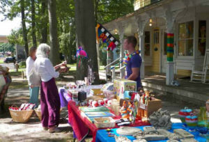 Vendors and Customers at Sidewalk Sale